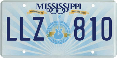 MS license plate LLZ810