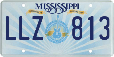 MS license plate LLZ813