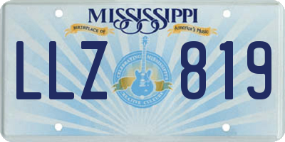 MS license plate LLZ819