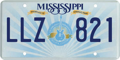 MS license plate LLZ821