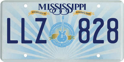 MS license plate LLZ828