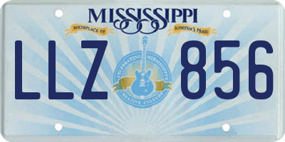 MS license plate LLZ856