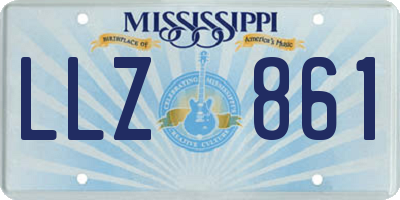 MS license plate LLZ861