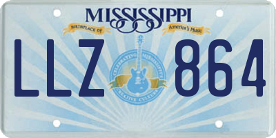 MS license plate LLZ864