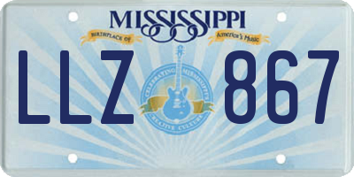 MS license plate LLZ867