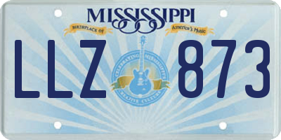 MS license plate LLZ873