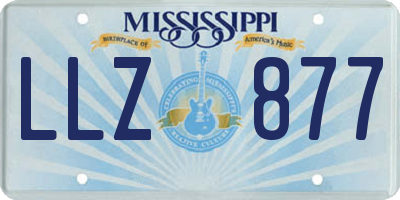 MS license plate LLZ877