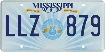 MS license plate LLZ879