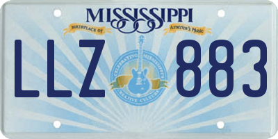MS license plate LLZ883