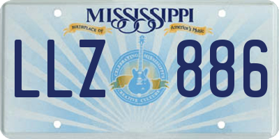 MS license plate LLZ886