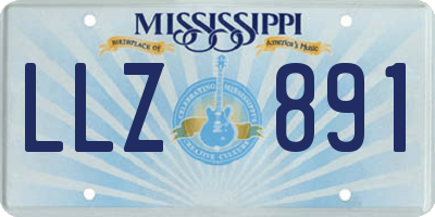 MS license plate LLZ891