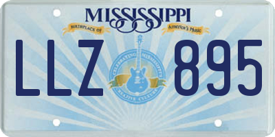 MS license plate LLZ895
