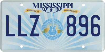 MS license plate LLZ896