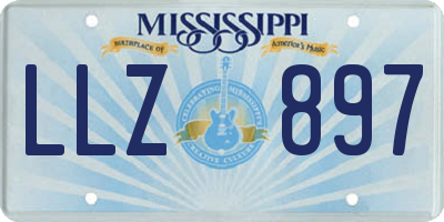 MS license plate LLZ897