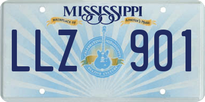 MS license plate LLZ901