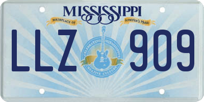 MS license plate LLZ909