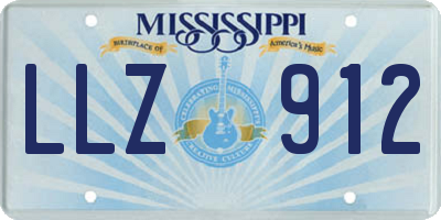 MS license plate LLZ912