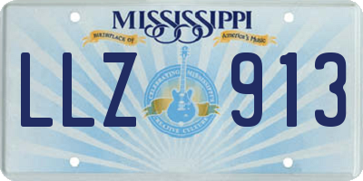 MS license plate LLZ913