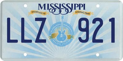 MS license plate LLZ921