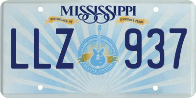 MS license plate LLZ937