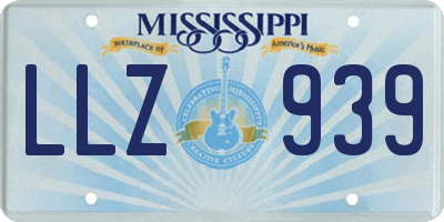 MS license plate LLZ939