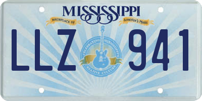 MS license plate LLZ941