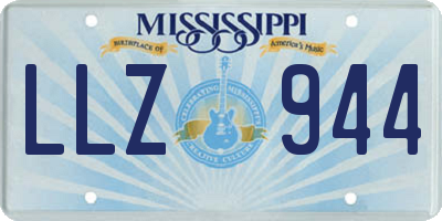 MS license plate LLZ944