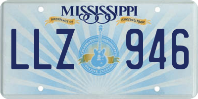 MS license plate LLZ946