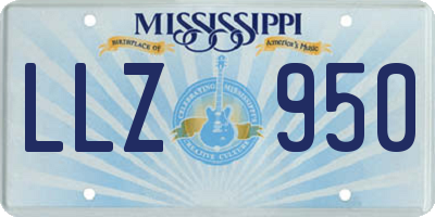 MS license plate LLZ950