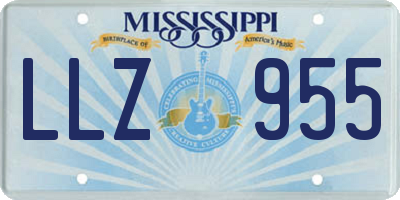 MS license plate LLZ955