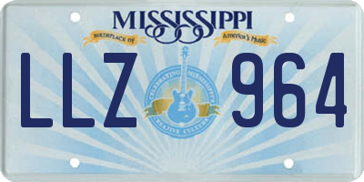 MS license plate LLZ964