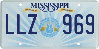 MS license plate LLZ969