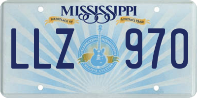 MS license plate LLZ970