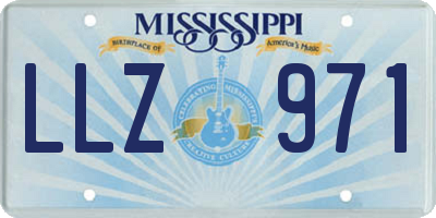 MS license plate LLZ971