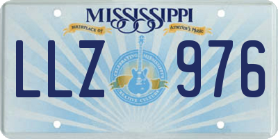 MS license plate LLZ976