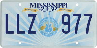 MS license plate LLZ977