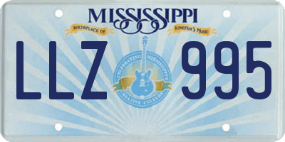 MS license plate LLZ995