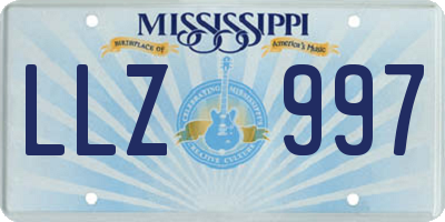 MS license plate LLZ997