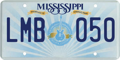 MS license plate LMB050