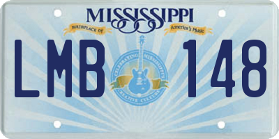 MS license plate LMB148