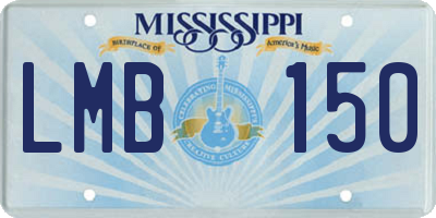 MS license plate LMB150