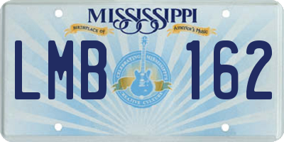 MS license plate LMB162