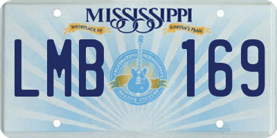 MS license plate LMB169