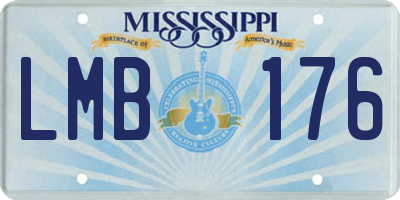 MS license plate LMB176