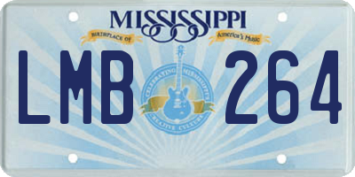 MS license plate LMB264