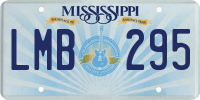 MS license plate LMB295