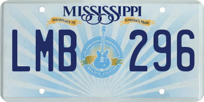MS license plate LMB296
