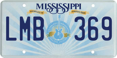 MS license plate LMB369