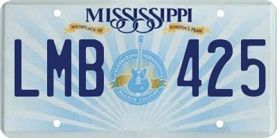 MS license plate LMB425