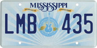 MS license plate LMB435